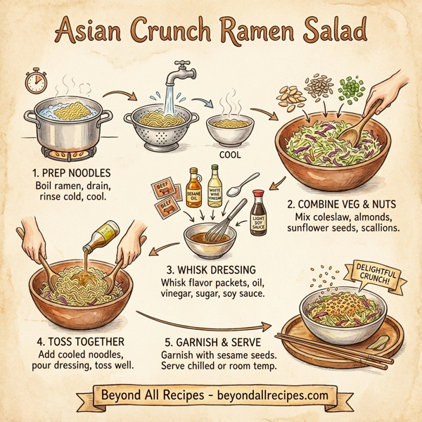 Asian Crunch Ramen Salad instructions