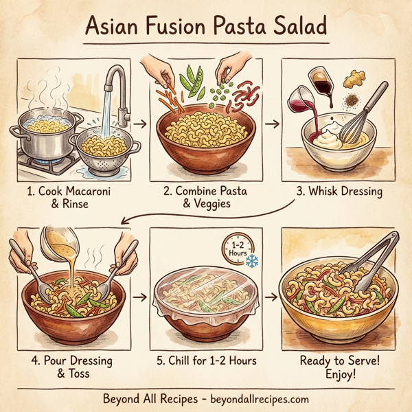 Asian Fusion Pasta Salad instructions