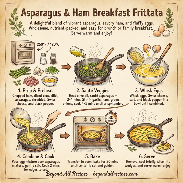 Asparagus and Ham Breakfast Frittata instructions