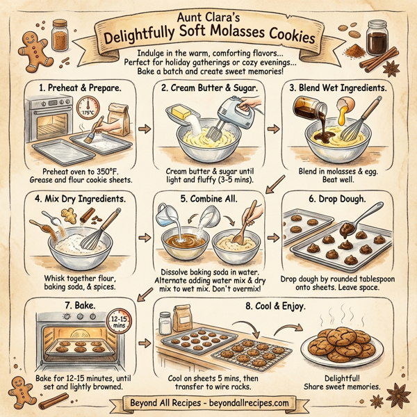 Aunt Clara's Delightfully Soft Molasses Cookies instructions
