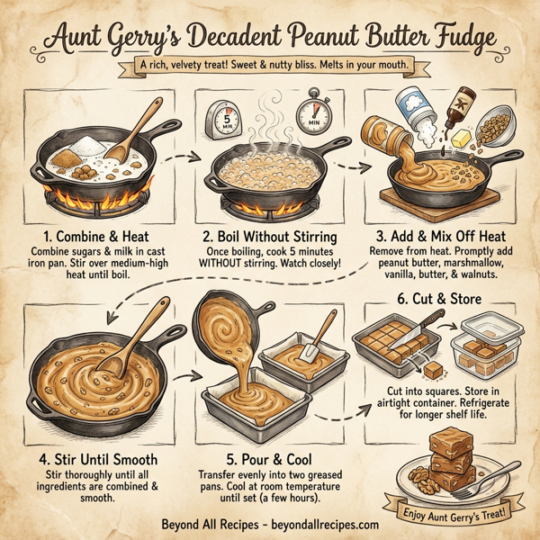 Aunt Gerry's Decadent Peanut Butter Fudge instructions