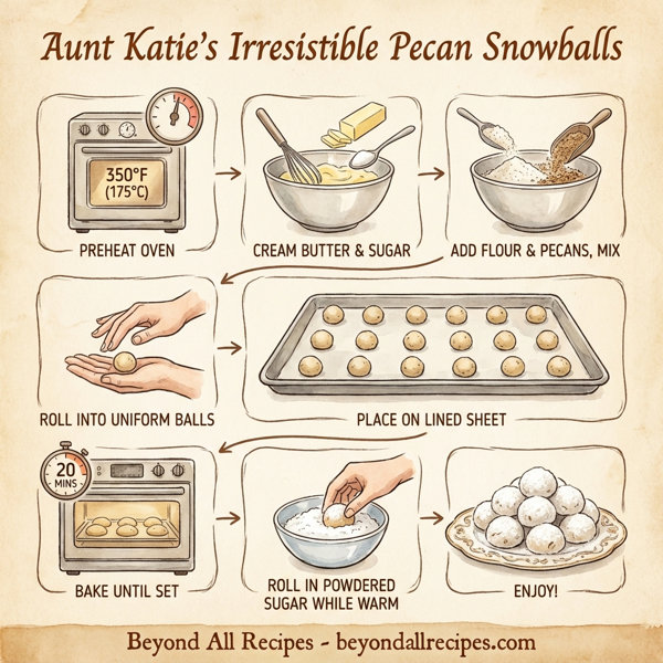 Aunt Katie's Irresistible Pecan Snowballs instructions