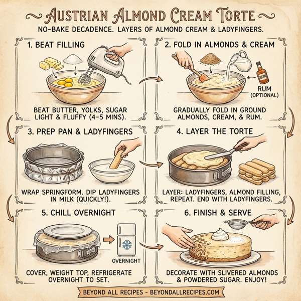 Austrian Almond Cream Torte instructions