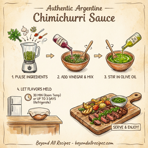Authentic Argentine Chimichurri Sauce instructions