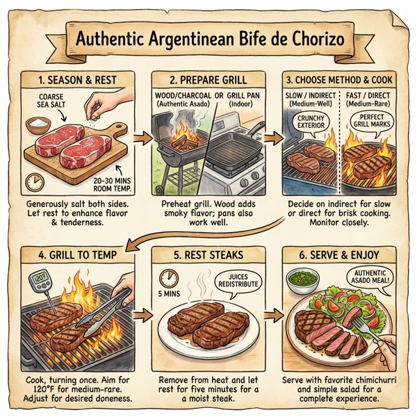 Authentic Argentinean Bife de Chorizo instructions