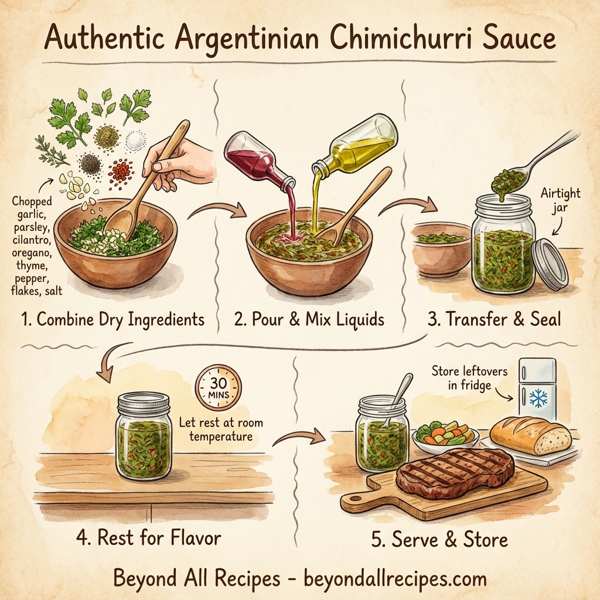 Authentic Argentinian Chimichurri Sauce instructions