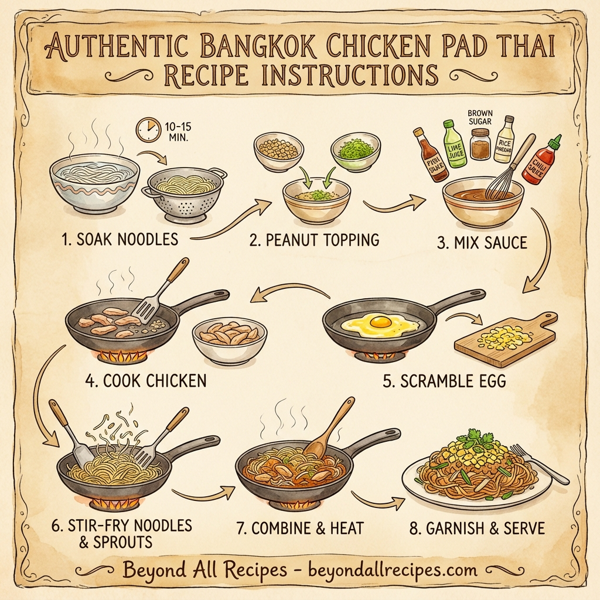 Authentic Bangkok Chicken Pad Thai instructions