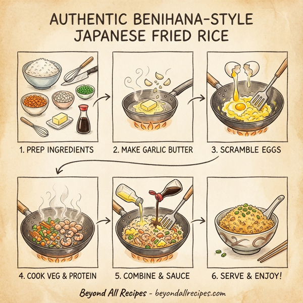 Authentic Benihana-style Japanese Fried Rice instructions