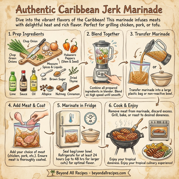 Authentic Caribbean Jerk Marinade instructions