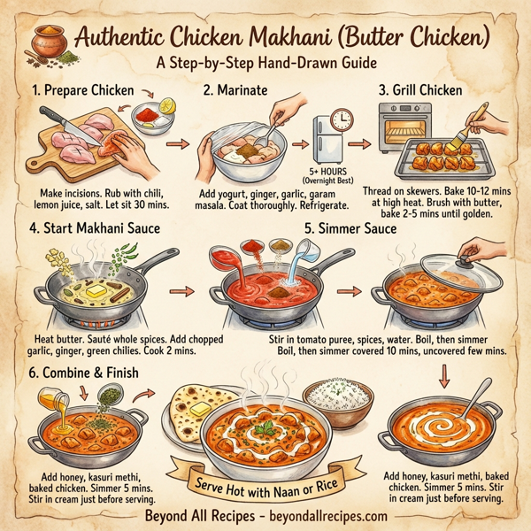 Authentic Chicken Makhani (Butter Chicken) instructions
