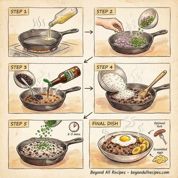 Authentic Costa Rican Gallo Pinto instructions