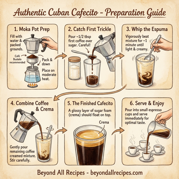 Authentic Cuban Cafecito instructions