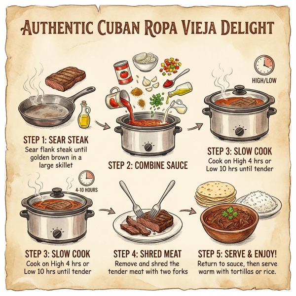 Authentic Cuban Ropa Vieja Delight instructions