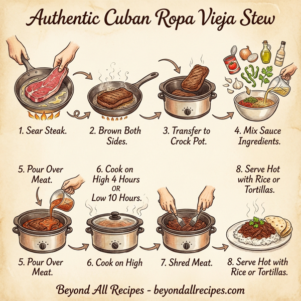 Authentic Cuban Ropa Vieja Stew instructions