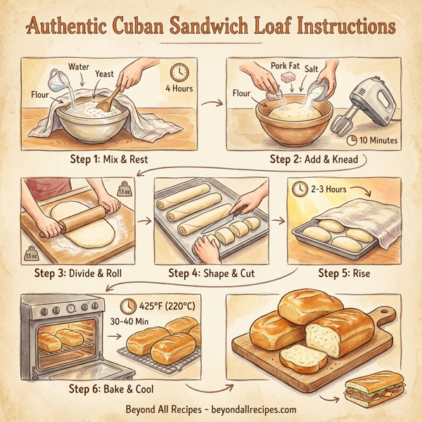 Authentic Cuban Sandwich Loaf instructions