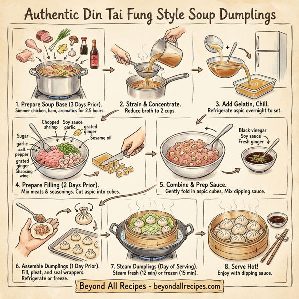 Authentic Din Tai Fung Style Soup Dumplings instructions