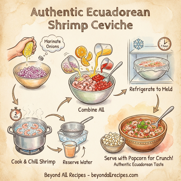 Authentic Ecuadorean Shrimp Ceviche instructions
