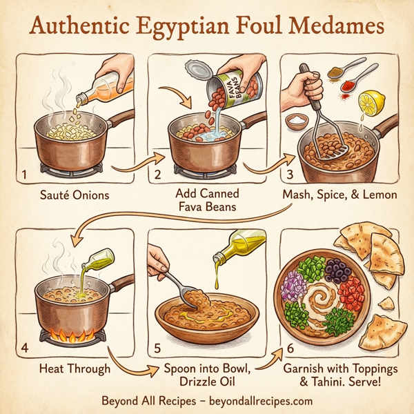 Authentic Egyptian Foul Medames instructions