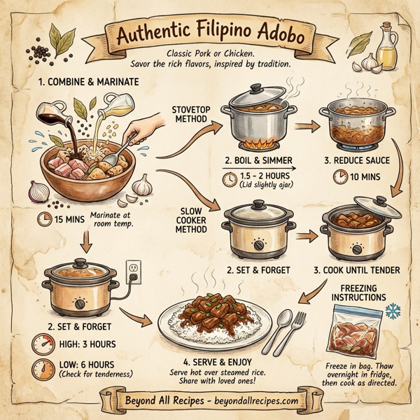 Authentic Filipino Adobo: Classic Pork or Chicken instructions