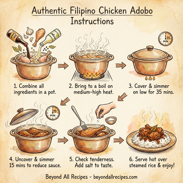 Authentic Filipino Chicken Adobo instructions