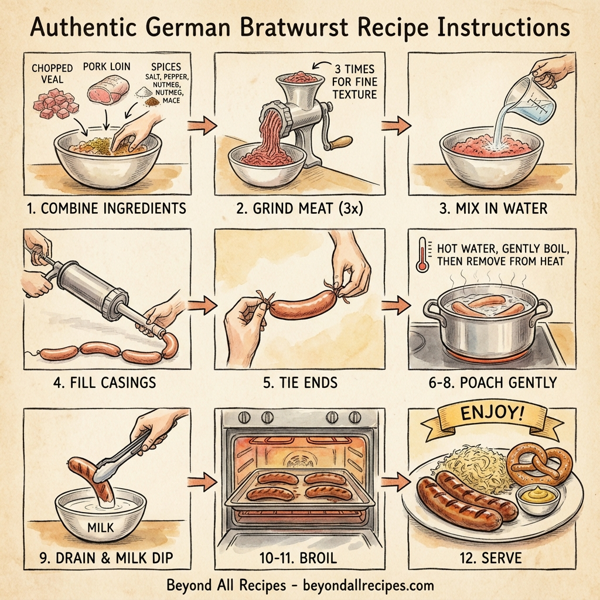 Authentic German Bratwurst instructions