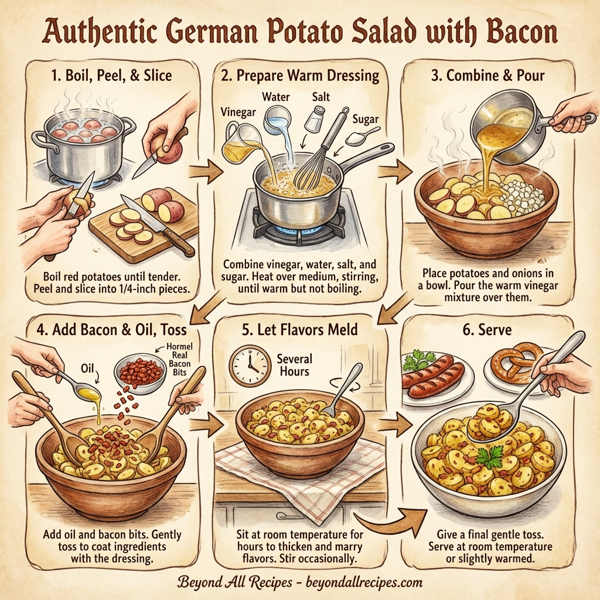 Authentic German Potato Salad with Bacon instructions