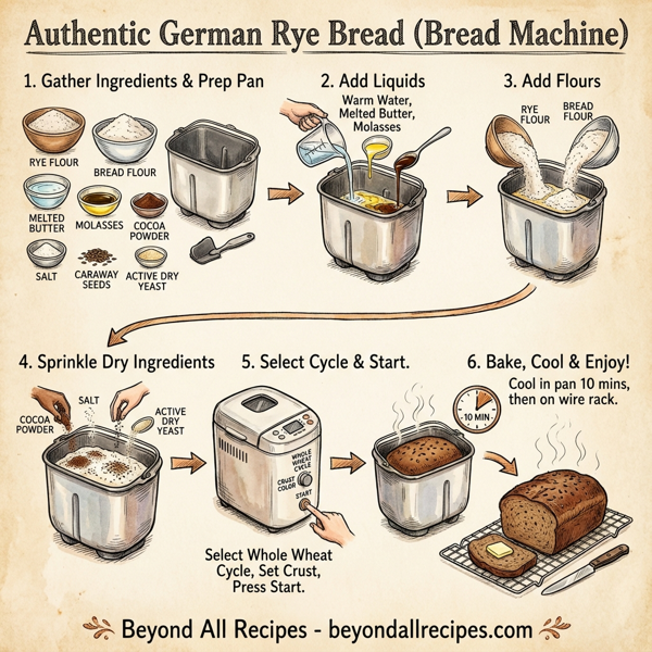 Authentic German Rye Bread (Bread Machine) instructions