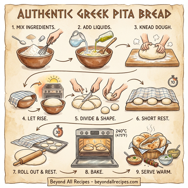 Authentic Greek Pita Bread instructions