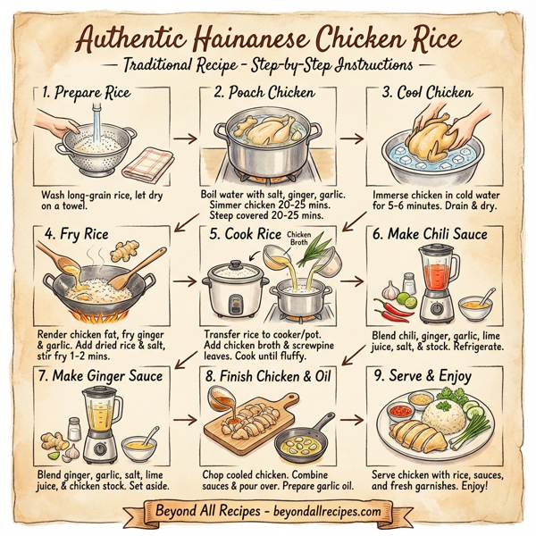 Authentic Hainanese Chicken Rice instructions