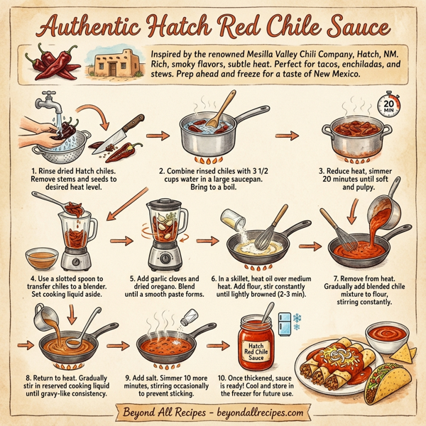 Authentic Hatch Red Chile Sauce instructions