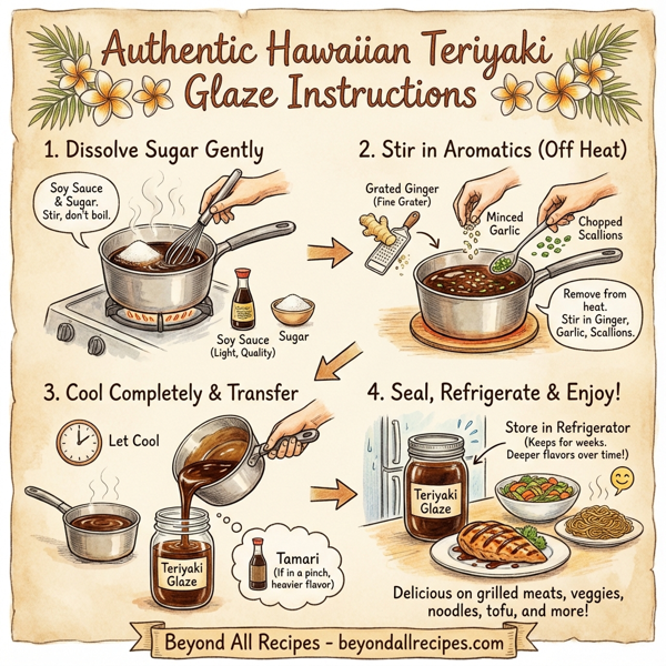 Authentic Hawaiian Teriyaki Glaze instructions