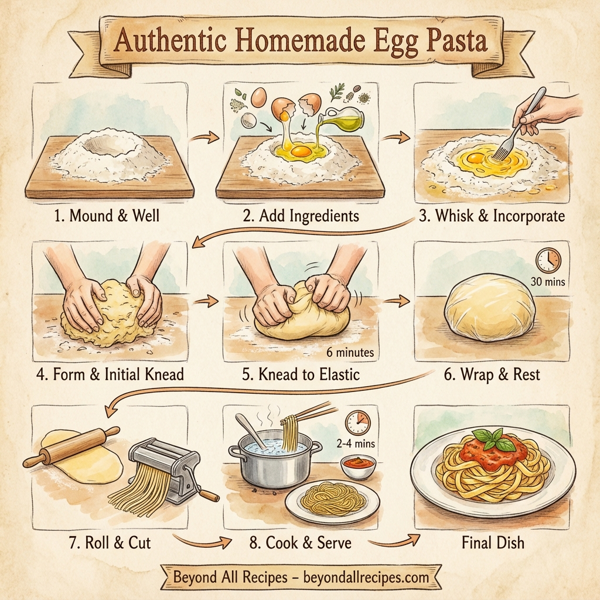 Authentic Homemade Egg Pasta instructions