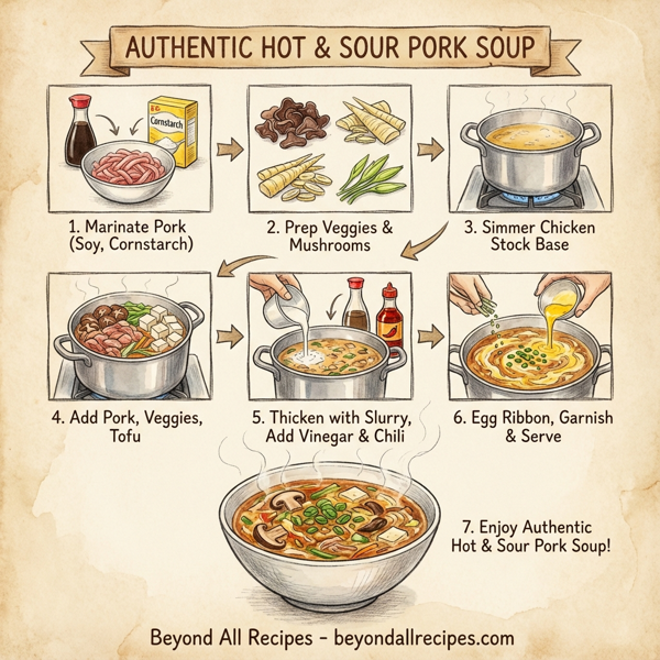 Authentic Hot and Sour Pork Soup instructions