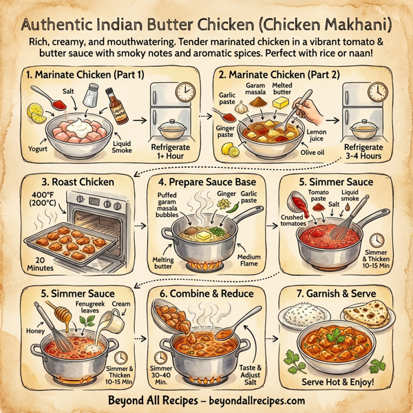 Authentic Indian Butter Chicken (Chicken Makhani) instructions
