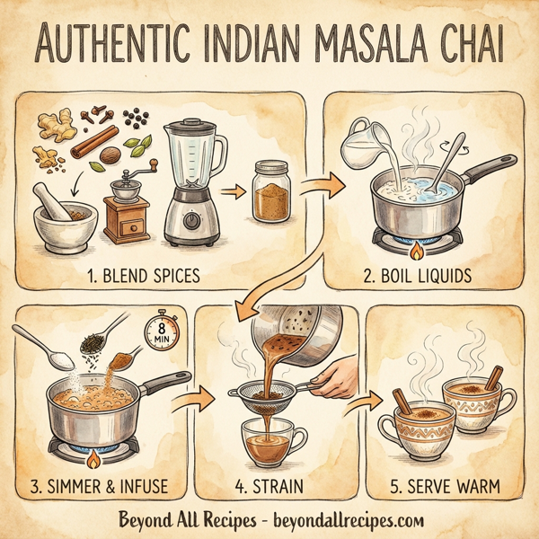Authentic Indian Masala Chai instructions