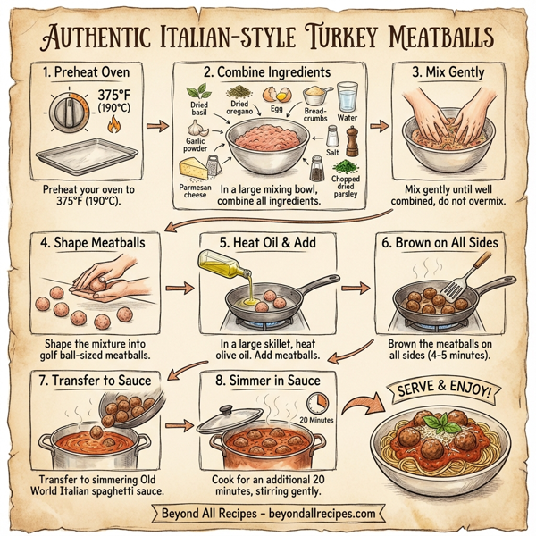 Authentic Italian-Style Turkey Meatballs instructions