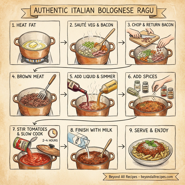 Authentic Italian Bolognese Ragu instructions