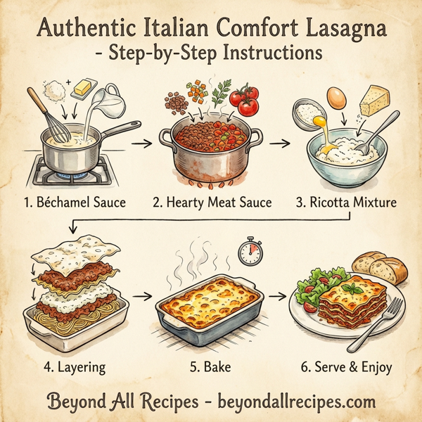 Authentic Italian Comfort Lasagna instructions