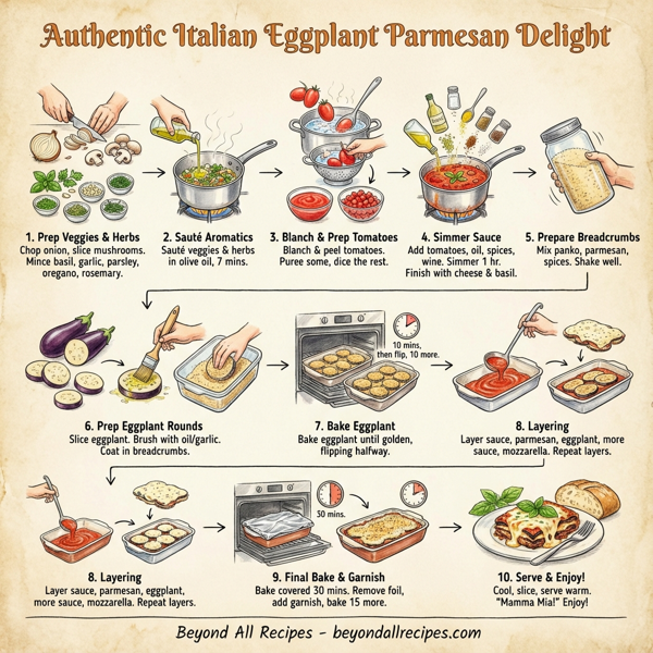 Authentic Italian Eggplant Parmesan Delight instructions