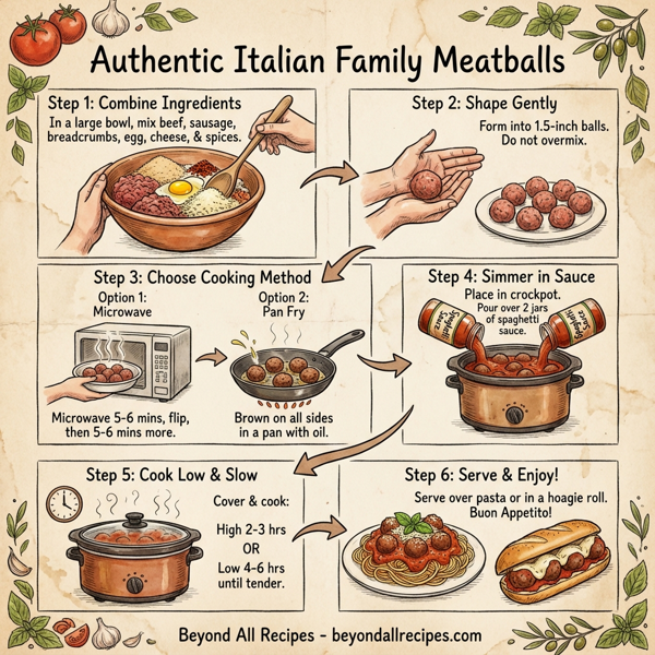 Authentic Italian Family Meatballs instructions