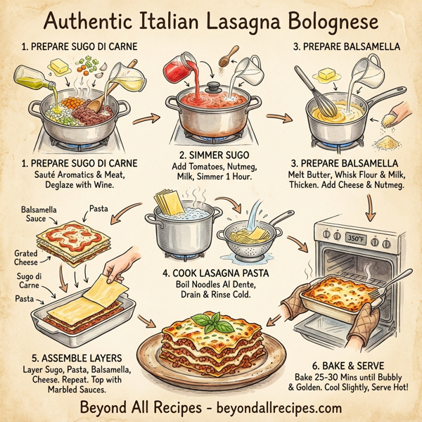 Authentic Italian Lasagna Bolognese instructions