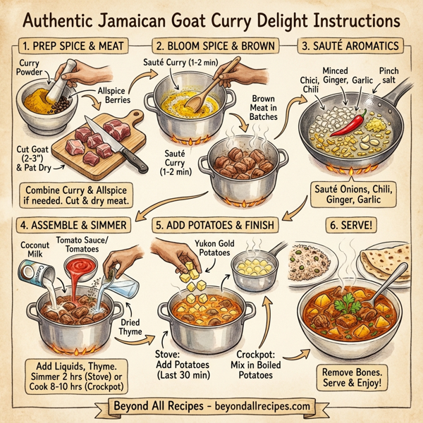 Authentic Jamaican Goat Curry Delight instructions