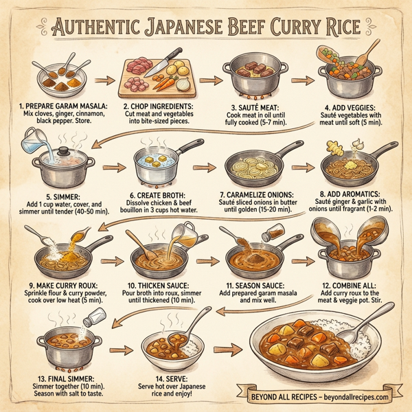 Authentic Japanese Beef Curry Rice instructions