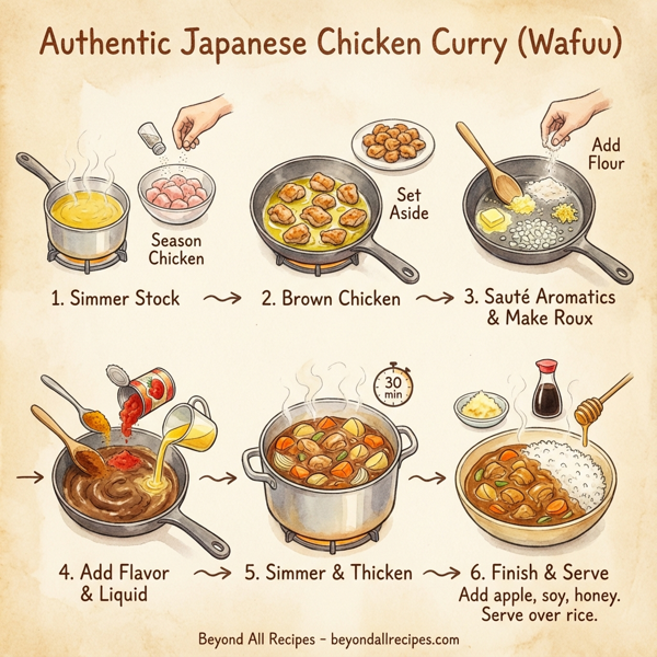 Authentic Japanese Chicken Curry (Wafuu) instructions