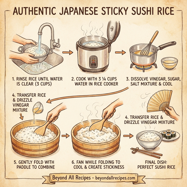 Authentic Japanese Sticky Sushi Rice instructions