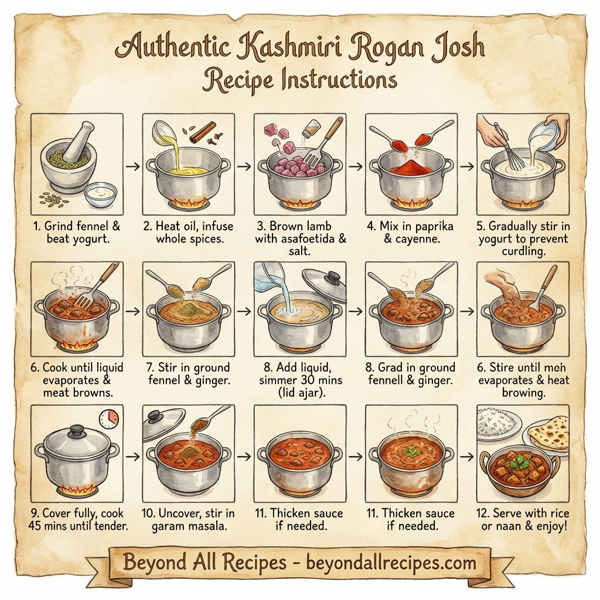 Authentic Kashmiri Rogan Josh instructions