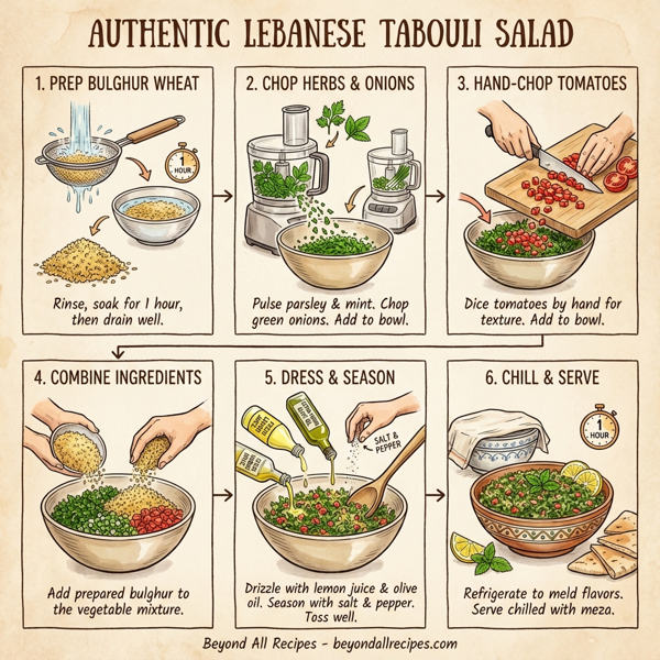 Authentic Lebanese Tabouli Salad instructions
