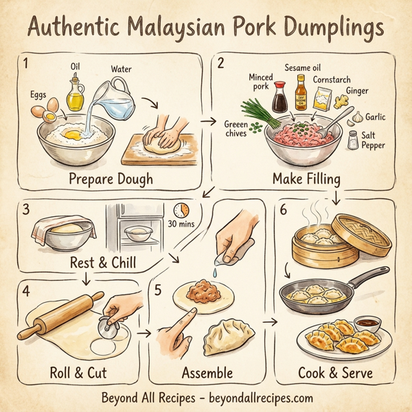 Authentic Malaysian Pork Dumplings instructions
