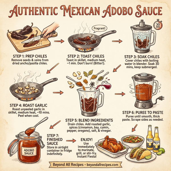 Authentic Mexican Adobo Sauce instructions