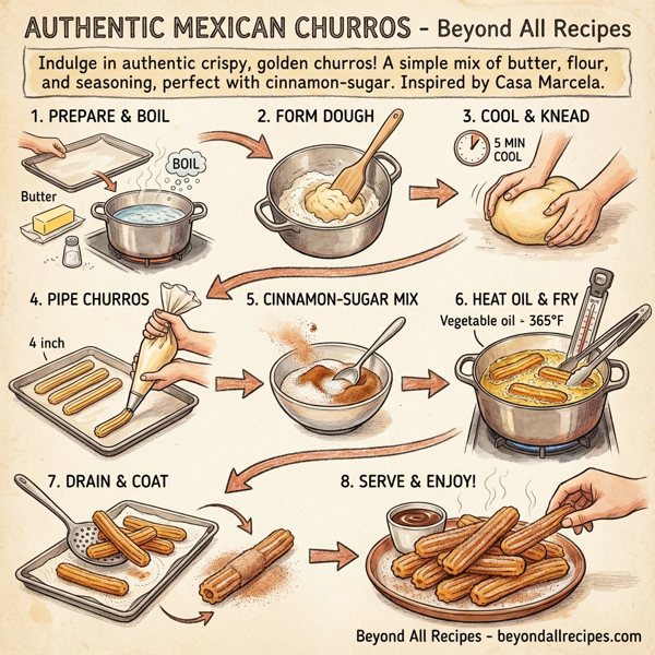 Authentic Mexican Churros instructions
